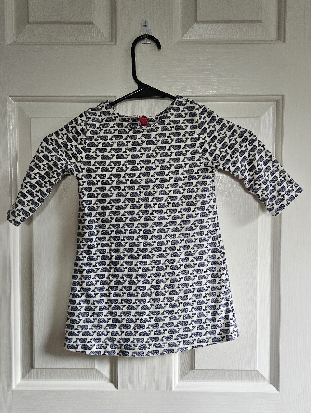 Vineyard Vines Navy and White Whale Pattern Dress